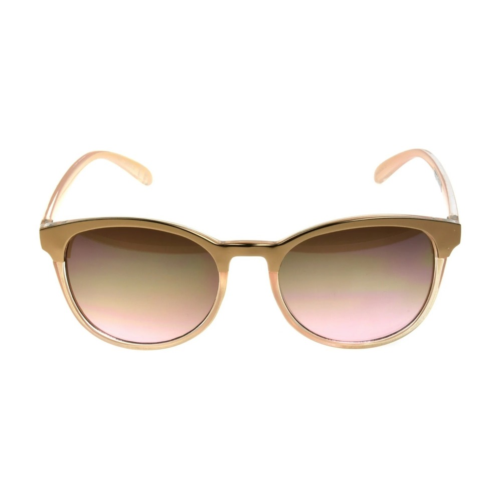 Foster Grant‎ Trend Sunglasses HG 20 02 GLD - Beige/Gold Cat Eye Brown Lens - Picture 2 of 6